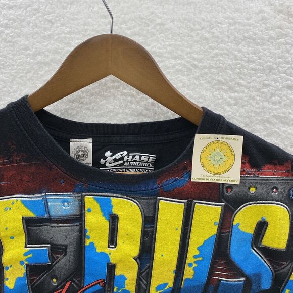 VTG M&M's Kyle Busch NASCAR Chase Authentic T Shirt Men's L All Over Print Tee - Picture 6 of 16